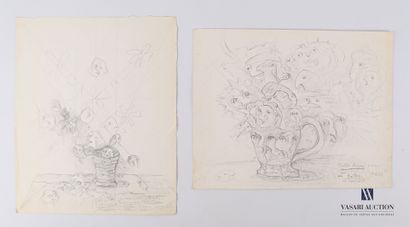 null REJAS Pablo (XXème siècle)

Lot de deux dessins au crayon sur papier comprenant...