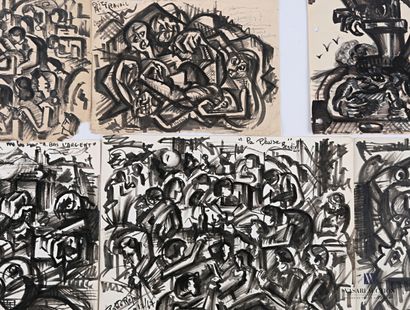 null REJAS Pablo (XXème siècle)

Lot de huit dessins au feutre sur papier comprenant...