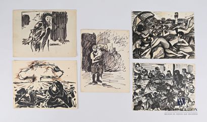 null REJAS Pablo (XXème siècle)

Lot de cinq dessins au feutre sur papier comprenant...