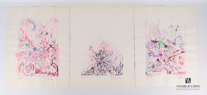 null REJAS Pablo (XXème siècle)

Lot de trois dessins aquarellés sur papier comprenant...