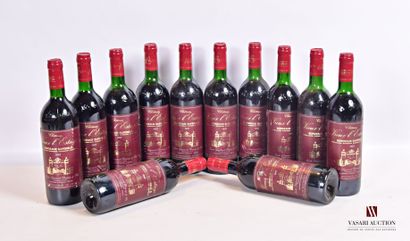 null 12 bouteilles	Château VIEUX L'ESTAGE	Bordeaux Sup.	1987

	Et. un peu tachées...