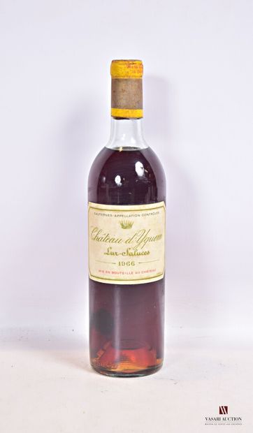 null 1 bouteille	Château d'YQUEM	1er Cru Sup Sauternes	1966

	Et. un peu fanée et...