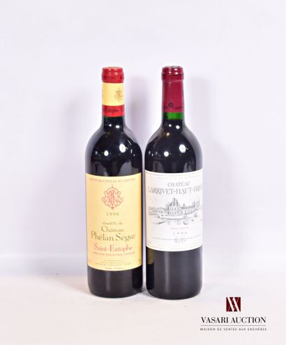 null Lot de 2 bouteilles comprenant :		

1 bouteille	Château LARRIVET HAUT BRION	Graves...