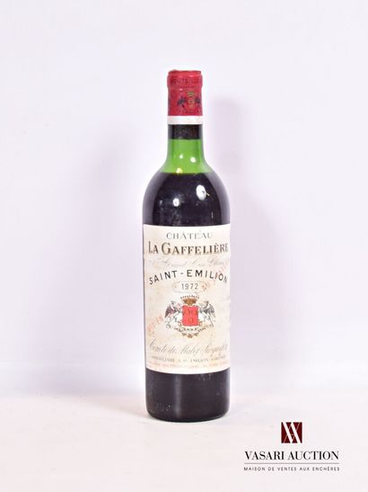 null 1 bouteille	Château LA GAFFELIÈRE	St Emilion 1er GCC	1972

	Et. tachée mais...