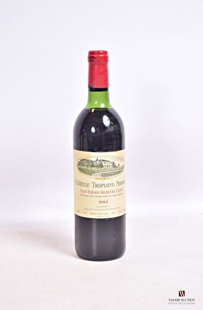 null 1 bouteille	Château TROPLONG MONDOT	St Emilion GCC	1982

	Et. un peu tachée....
