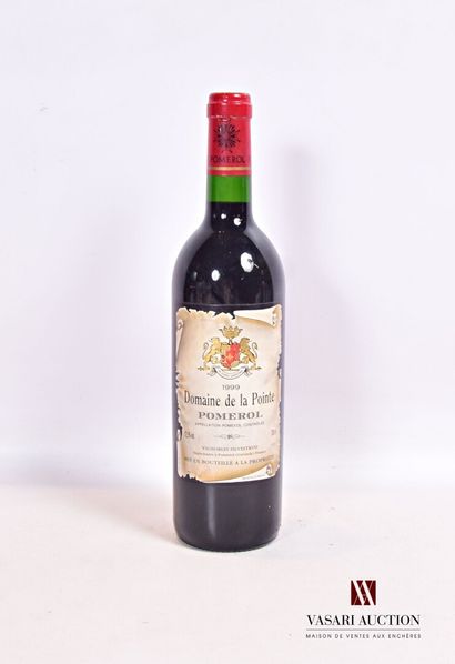 null 1 bouteille	DOMAINE DE LA POINTE	Pomerol	1999

	Et. un peu tachée. N : mi/bas...