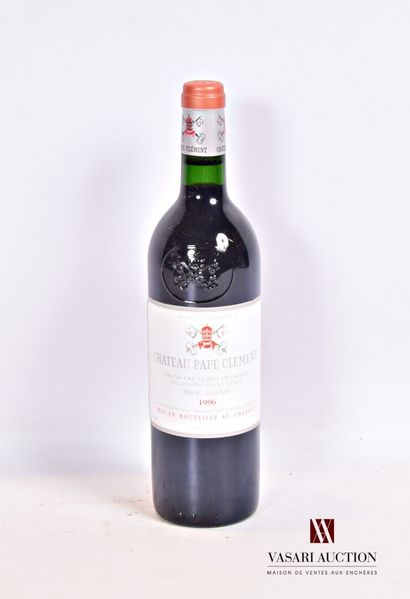 null 1 bouteille	Château PAPE CLÉMENT	Graves GCC	1996

	Présentation et niveau, ...