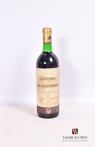 null 1 bouteille	Château LA BASTIENNE	Montagne St Emilion	1983

	Et. fanée et un...