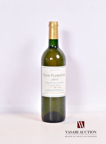 null 1 bouteille	CLOS FLORIDÈNE	Graves blanc	2000

	Et. impeccable. N : bas goulot/...