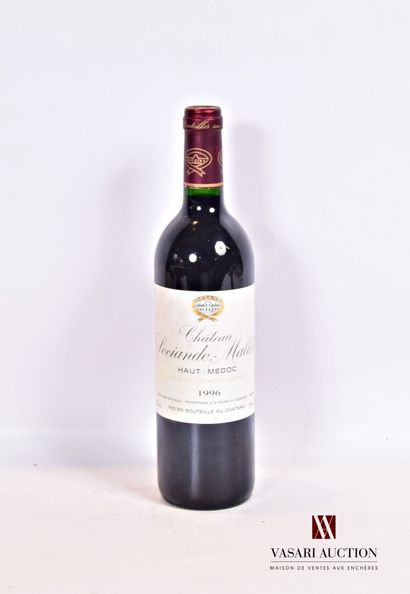 null 1 bouteille	Château SOCIANDO MALLET	Haut Médoc 	1996

	Et. tachée mais parfaitement...