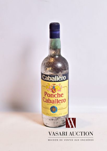 null 1 bouteille	Liqueur de Punch PONCHE CABALLERO 		

	1 L. 30°. Et. un peu fanée...