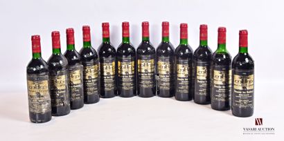 null 12 bouteilles	DOMAINE DES CAILLOUX	Bordeaux	1986

	Et. plus ou moins tachées...