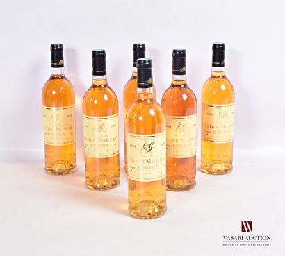 null 6 bouteilles	MONBAZILLAC "Cuvée Prestige" mise Château MALFOURAT		2003

	Et.:...