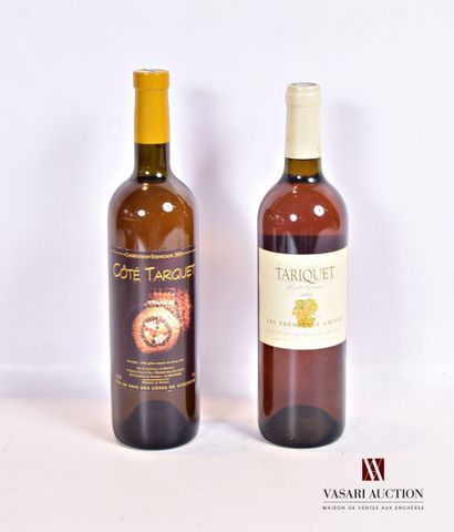 null Lot de 2 bouteilles VDP des Côtes de Gascogne comprenant :		

1 bouteille	Chardonnay...