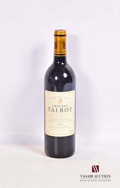 1 bouteille	Château TALBOT	St Julien GCC	1996

	Et....