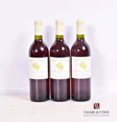 null 3 bouteilles	VDP des Côtes de Gascogne "DOMAINE DU TARIQUET" Cuvée Tardive		1993

	Et....