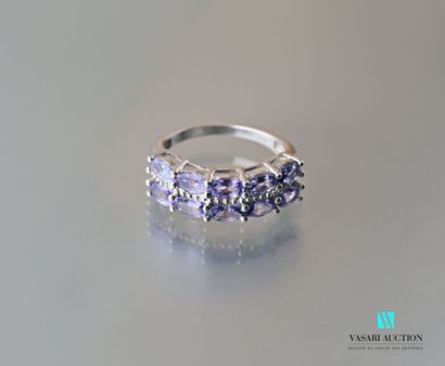 null Silver rush ring with two oval tanzanite lines

Gross weight: 3.52 g - Finger...