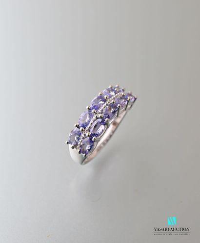 null Silver rush ring with two oval tanzanite lines

Gross weight: 3.52 g - Finger...