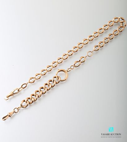 null Gold 750 thousandths chain with chain bracelet.

(accidents)

Weight: 31.11...