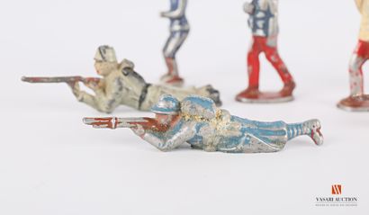 null soldats-figurines 45 mm type Quiralu aluminium : Armée française, Saint-Cyrien,...
