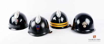 null Armée française & Forces de l'ordre: casque lourd modèle 51 de Gendarme mobile,...