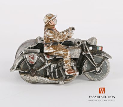 null soldats-figurines type Quiralu aluminium : Armée française 1940, motard et son...