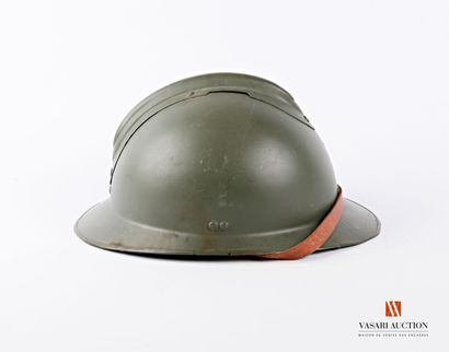 null Armée française : casque Adrian modèle 1926, sans attribut, jugulaire, intérieur...