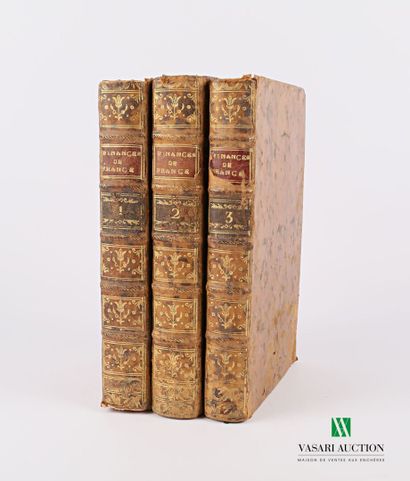 null NECKER M. - De l'administration des finances de la France - 1784 - trois volumes...