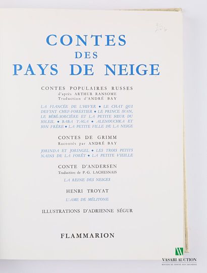 null YOUTH]

COLLECTIVE - Contes des pays de neige - Paris Flammarion 1973 - one...