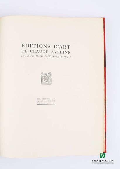 null COLLECTIVE - Livre d'or du Bibliophile, première année 1925 - Paris Chambre...