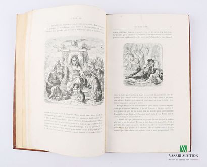 null GOETHE - The fox - Paris Hetzel 1867 - one volume in-4° - full basane binding...