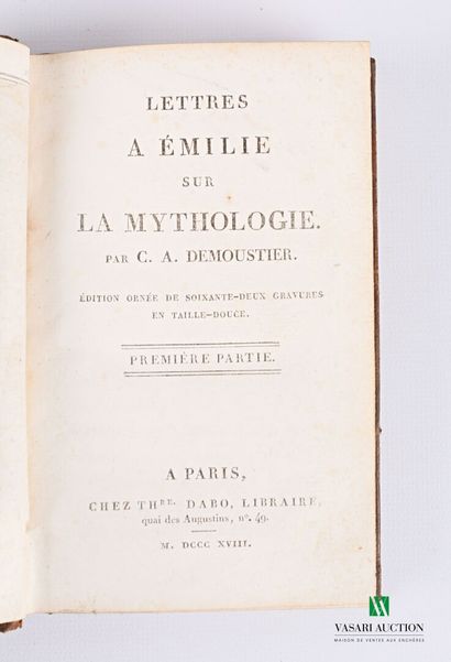 null DEMOUSTIER C.A. - Lettres à Emilie sur la mythologie - Paris, Dabo, 1818 - 6...