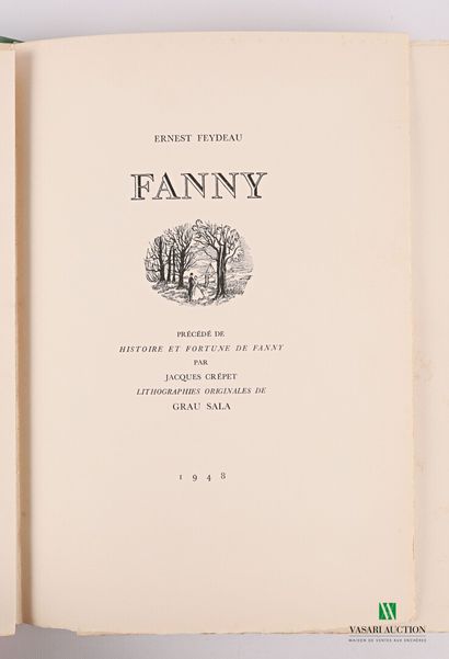 null FEYDEAU Ernest - Fanny - précédé de histoire et fortune de Fanny par Jacques...