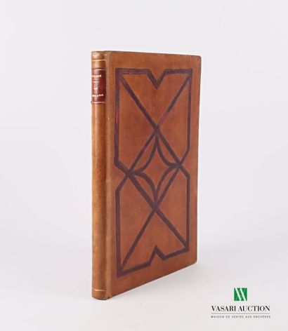 null GOETHE - Le renard - Paris Hetzel 1867 - un volume in-4° - reliure pleine basane...