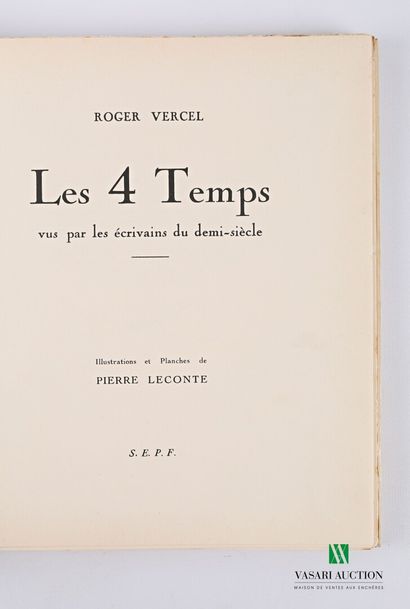 null VERCEL Roger - Les 4 Temps vus par les écrivains du demi-siècle - Dinard, SEPF,...