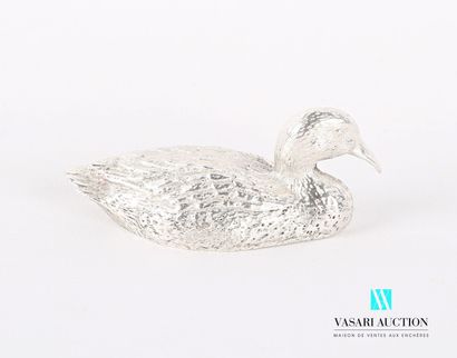 null Silver subject representing a duck.

Weight : 136,80 g - Length : 6,5 cm