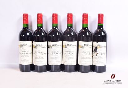 null 6 bouteilles	Château HAUT-GOUAT	Haut Médoc CB	1992

	Et. un peu tachées (1 déchirée)....