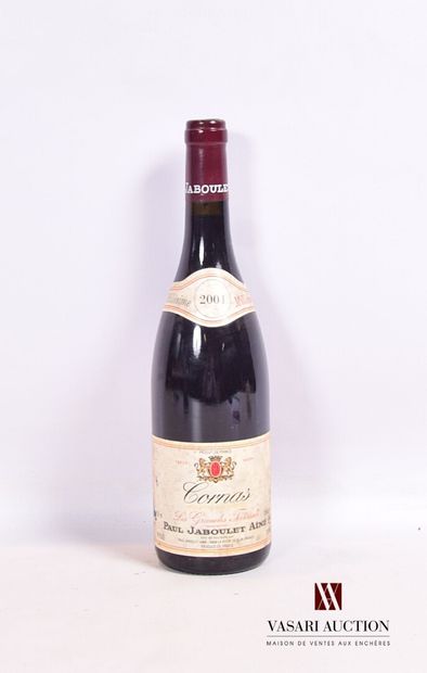 null 1 bottle CORNAS "Les Grandes Terrasses" put Paul Jaboulet Ainé 2001

	Et. stained...