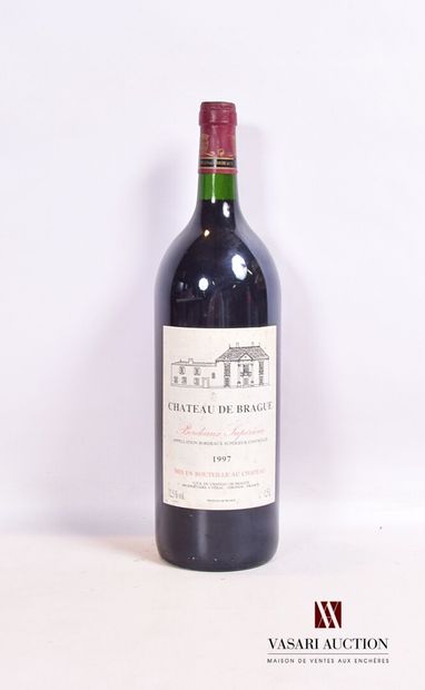 null 
1 Magnum	Château DE BRAGUE	Bordeaux Supérieur	1997




	Et. un peu tachée (1...