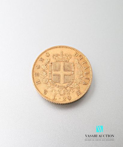 null 20 lira gold coin, Vittorio Emanuele II, 1863

Weight : 6,42 g