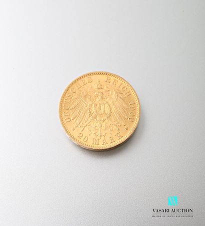 null Pièce en or de 20 mark, Wilhelm II, 1900

Poids : 7,96 g