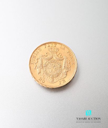null Pièce en or de 20 francs Leopold II, 1877

Poids : 6,44 g