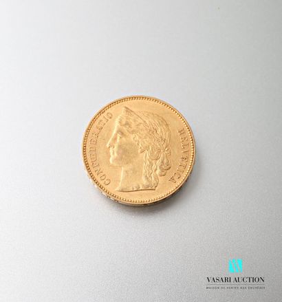 null Pièce en or de 20 francs Suisse, Confédération, 1895

Poids : 6,45 g
