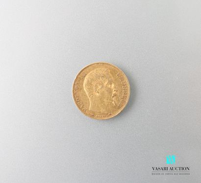 null Pièce en or, 20 francs, Napoléon III, 1857

Poids : 6,41 g