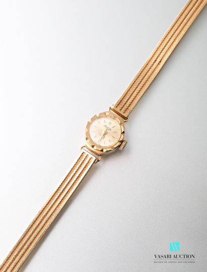 null Lacorda, ladies' wristwatch in yellow gold 750 thousandths from the middle of...