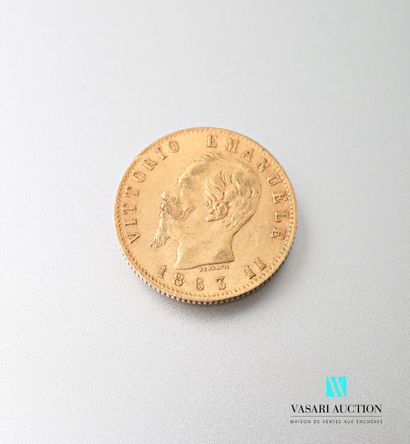null Pièce en or de 20 lire, Vittorio Emanuele II, 1863

Poids : 6,42 g
