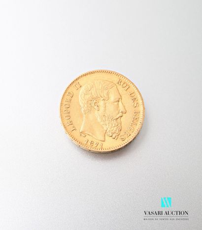 null 20 franc gold coin Leopold II, 1871

weight : 6,43 g