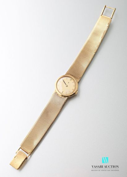 null Lip, ladies' wristwatch from the 1960s in yellow gold 750 thousandths, round...