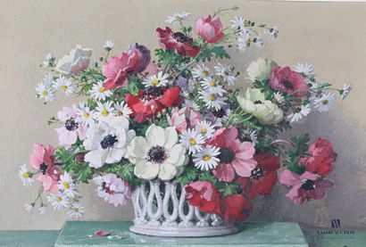 null DÉCAMPS Maurice Alfred (1892-1953)

Bouquet of Anemones and Daisies in a Basket

Oil...