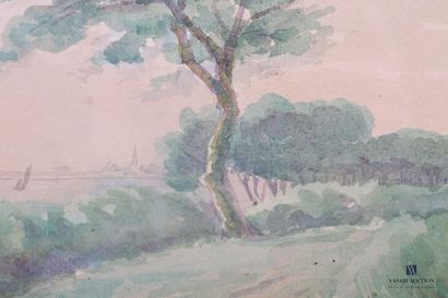 null GIRAUDEAU-LAURENT Jules Lucien (1854-1922)

Wooded Path by the Sea

Watercolour...